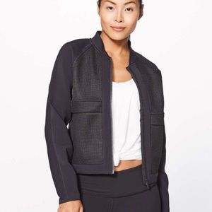 Lululemon The Spaces In-Between Bomber -Black- size 12
